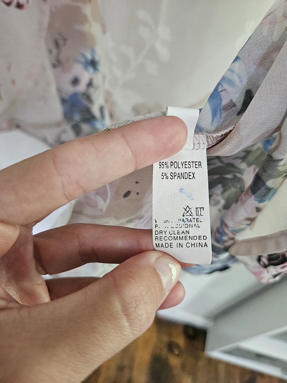 Women's Floral Sheer Kimono Cardigan - Light Pink - Picture 4 of 5